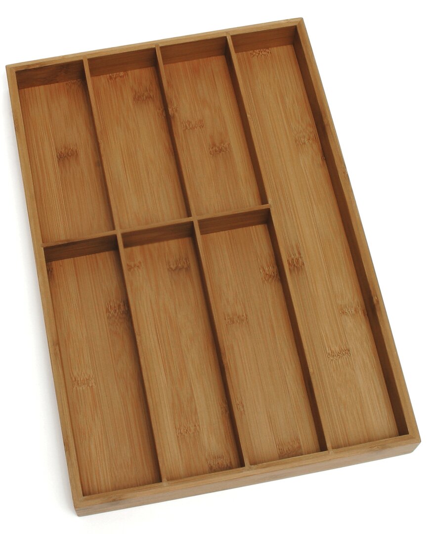 Lipper International Bamboo Flatware Organizer In Brown
