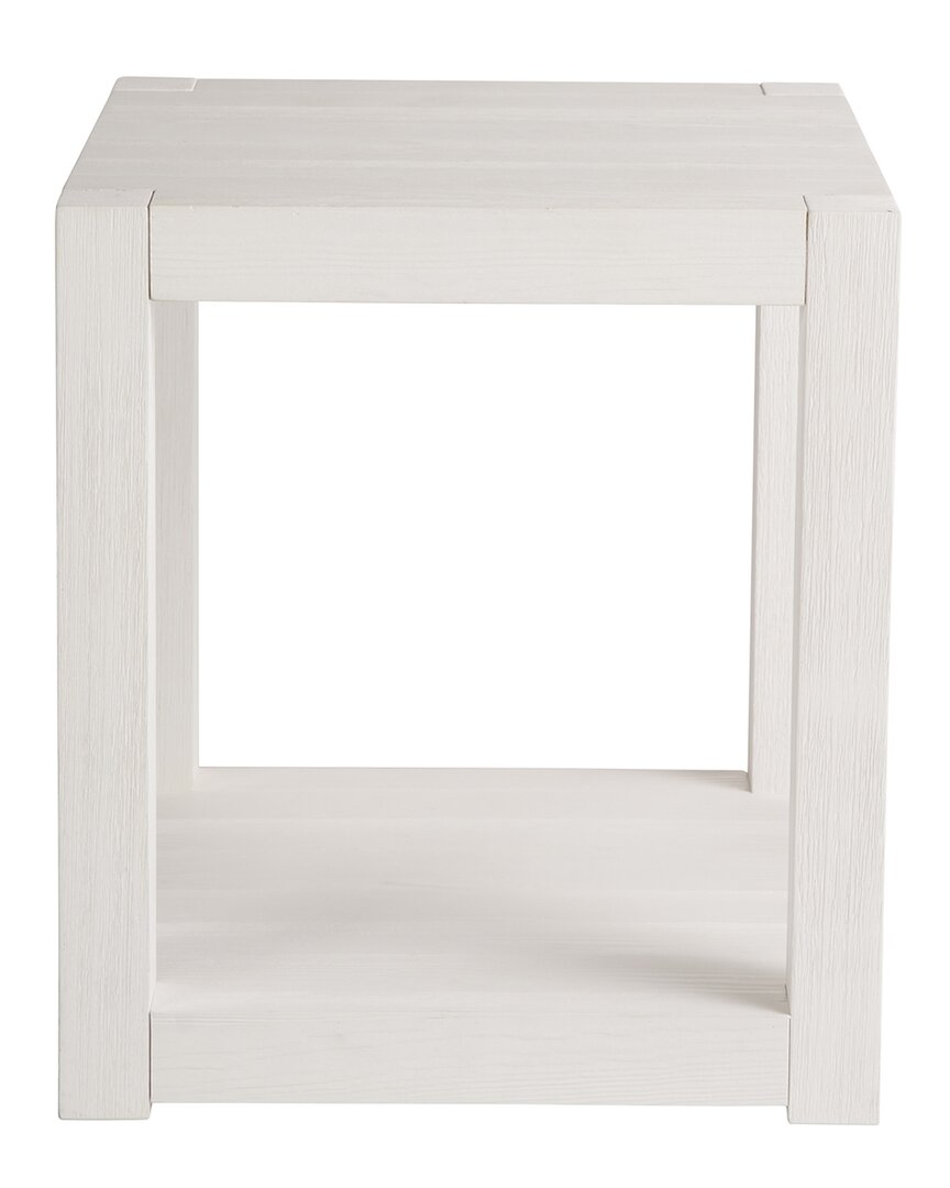 Coastal Living Weekender Hermosa Square End Table In White