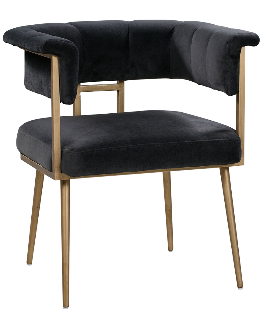 Tov Furniture Astrid Grey Velvet Chair