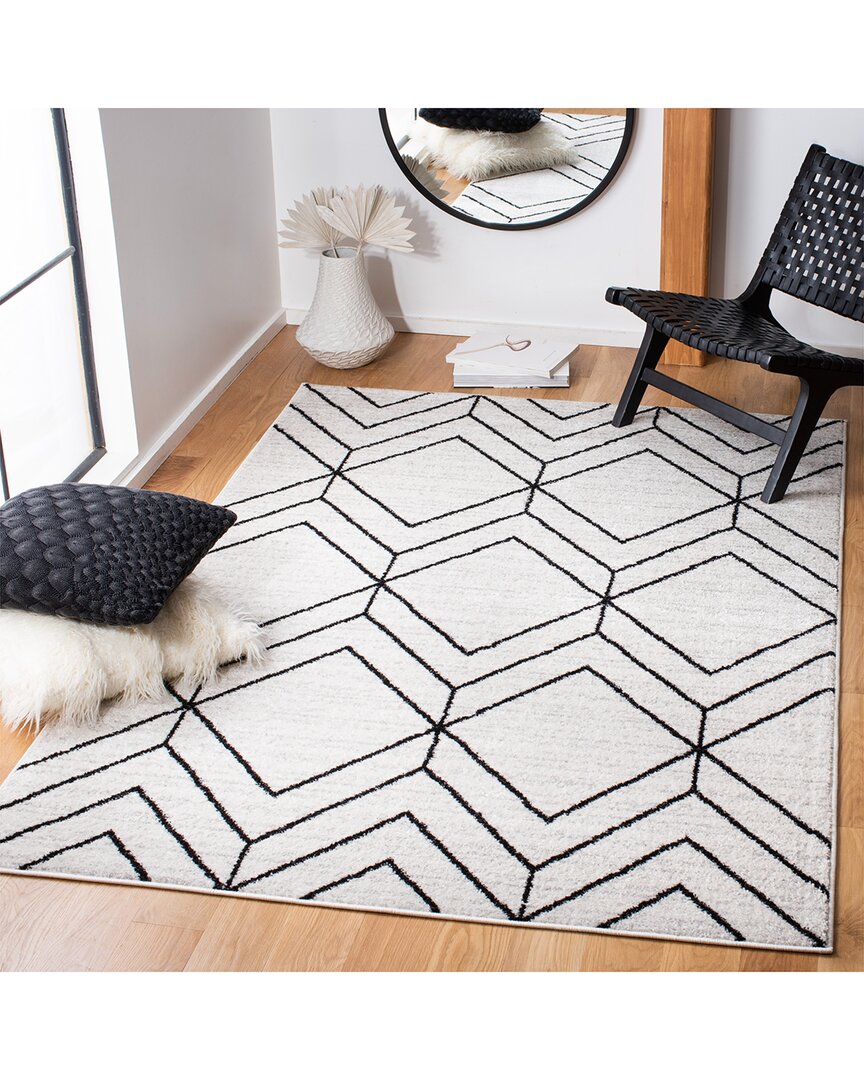 Safavieh Adirondack Lunor Power Loomed Rug Ivory / Black In Multi
