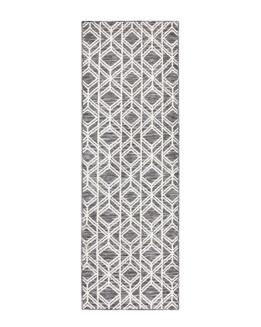 Town & Country Everyday Everwashª Tufted Modern Diamond Multi-use Decorative Rug In Grey