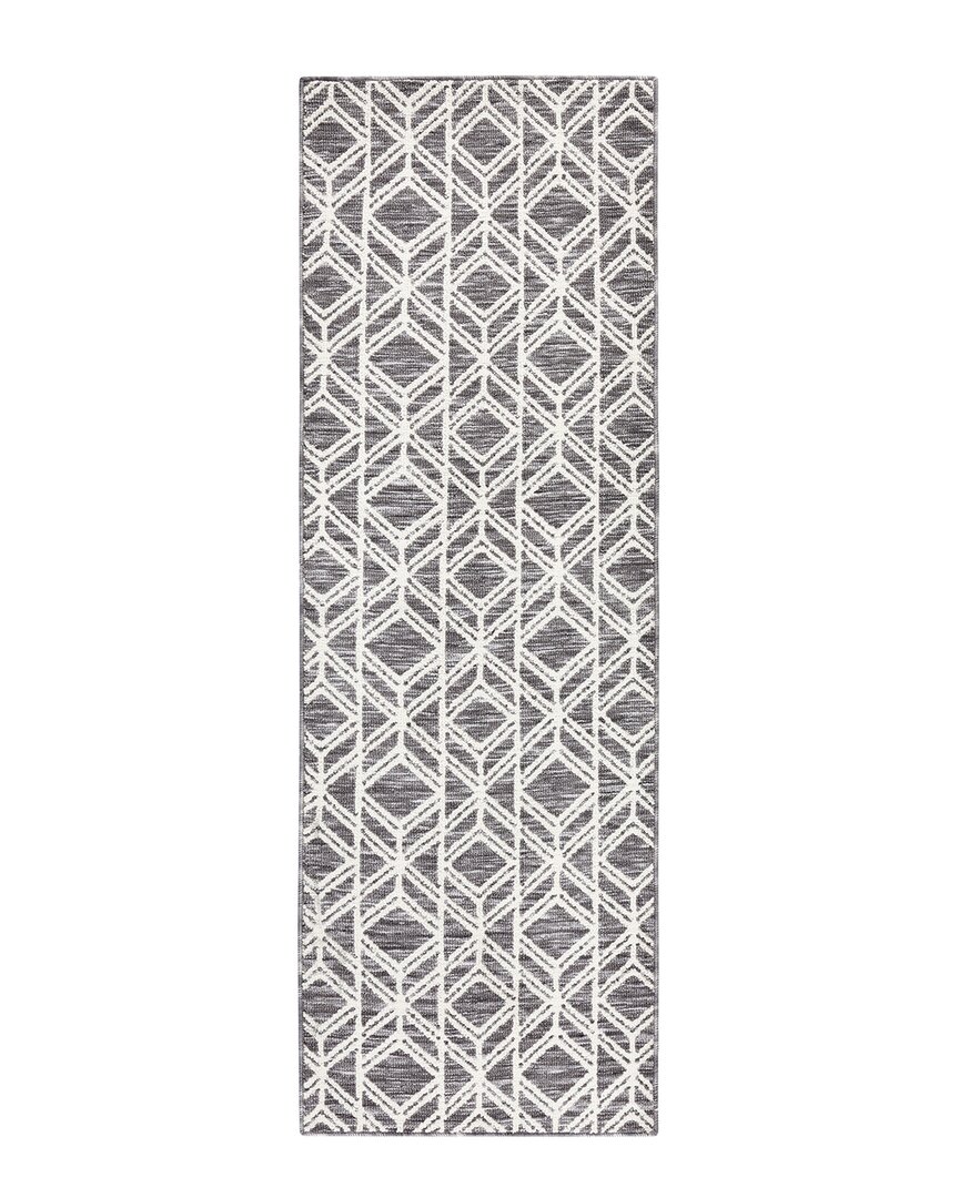 Shop Town & Country Everyday Everwashª Tufted Modern Diamond Multi-use Decorative  Rug In Grey