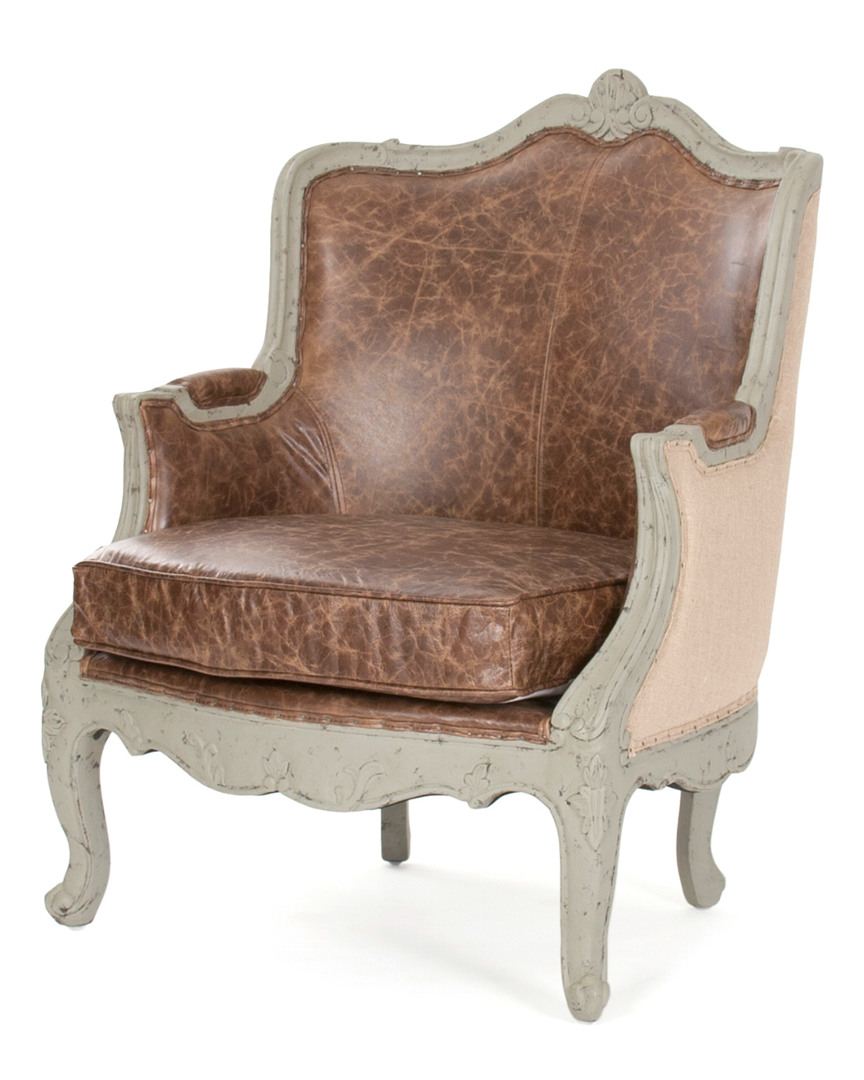 Zentique Adele Arm Chair In Brown