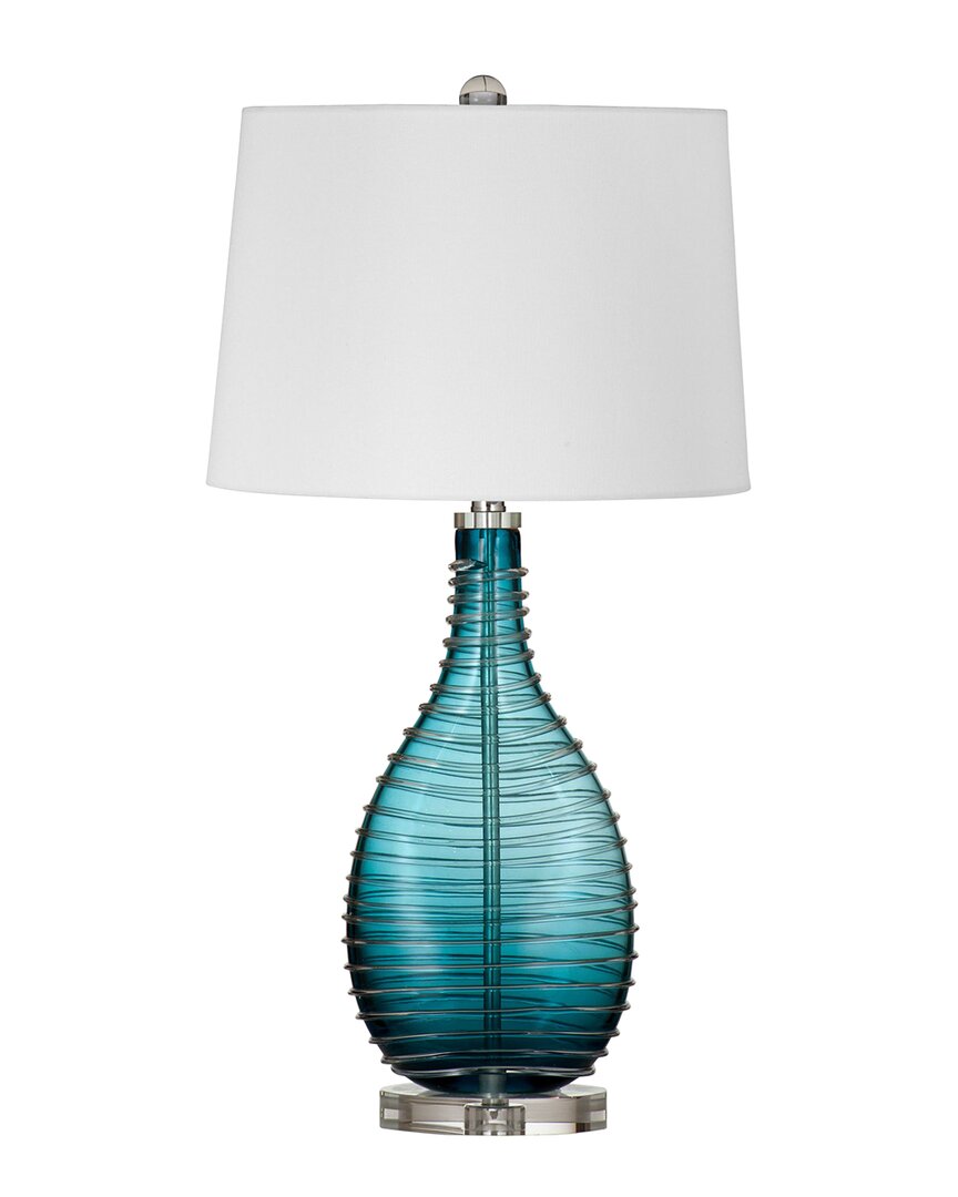 Bassett Mirror Andorra Table Lamp In Blue