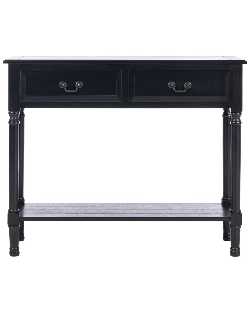 Safavieh Couture Primrose 2 Drawer Console Table In Black