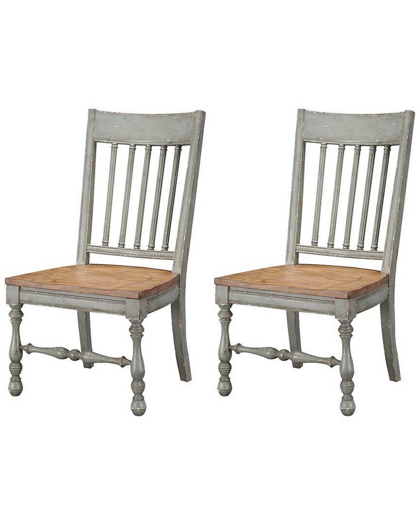 Coast To Coast Set Of 2 Weston Dining Chairs In Blue