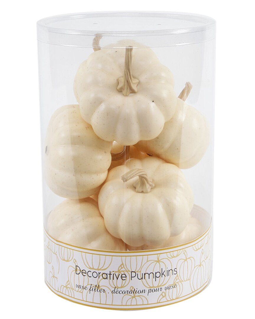 Flora Bunda 8 Pcs Boxed Pumpkins In Cream