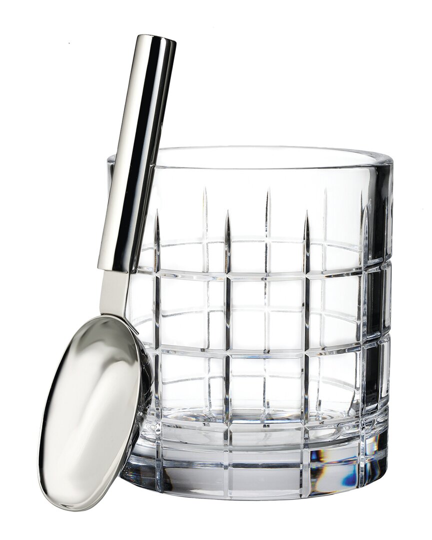 Waterford Cluin Short Stories Ice Bucket With Scoop In Transparent