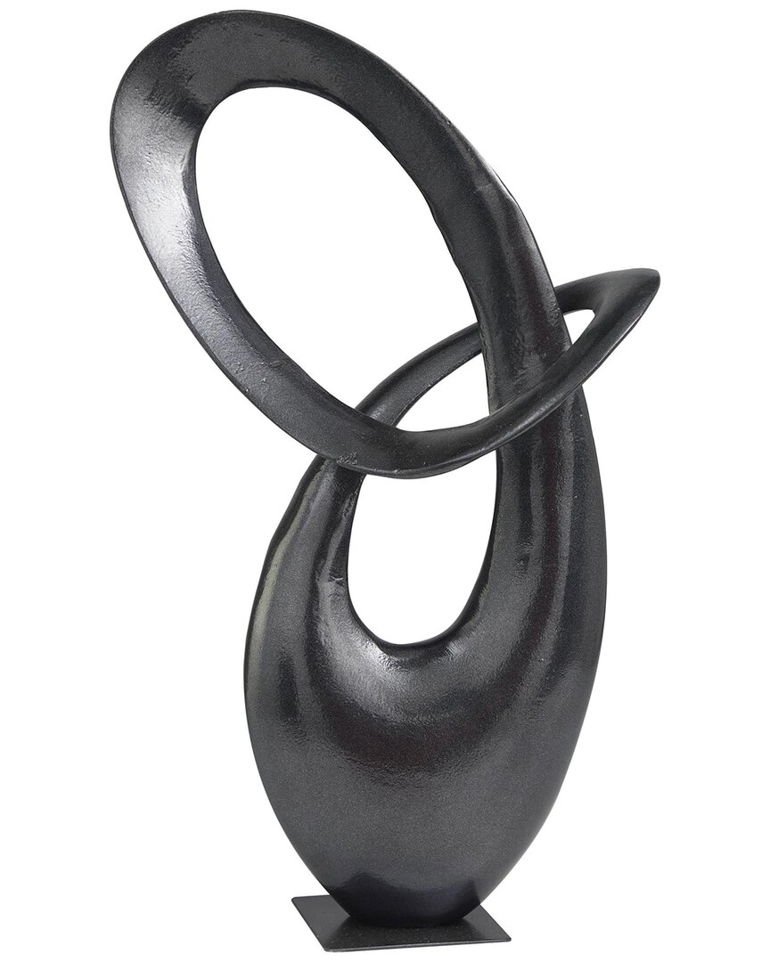 Peyton Lane Contemporary Metal Sculpture In Black