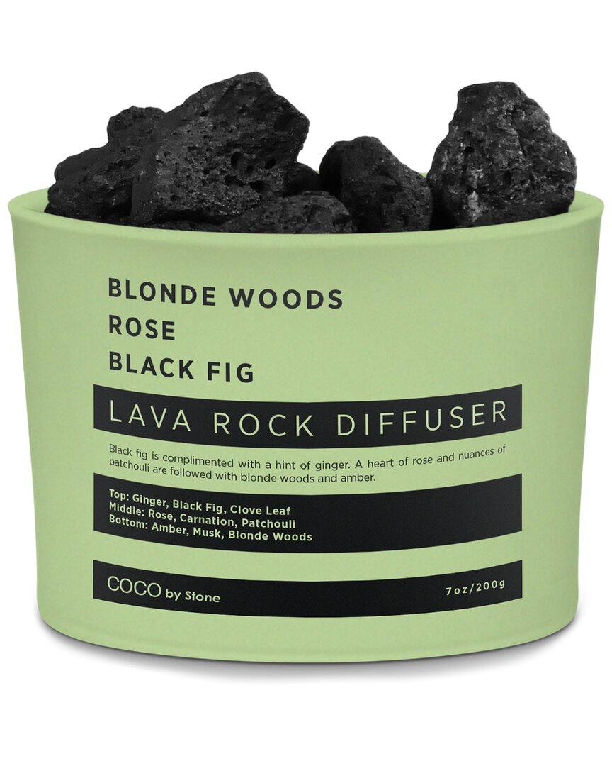 Coco By Stone Lava Rock Diffuser - Blonde Woods, Rose, Black Fig
