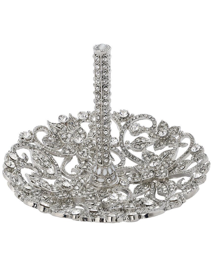 Olivia Riegel Flora Ring Holder In Silver