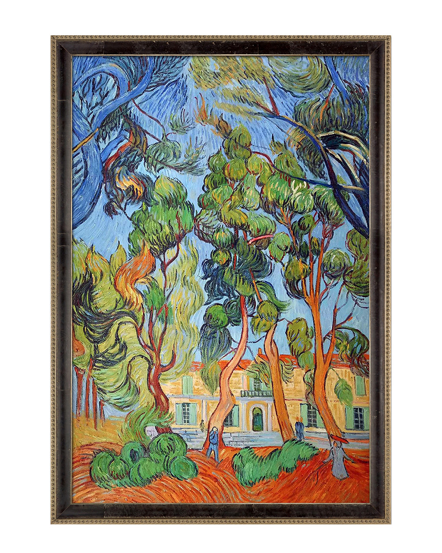 Overstock Art Trees In The Garden Of St. Paul Hospital Framed Oil Reproduction Of An Original Painting By Vincent 