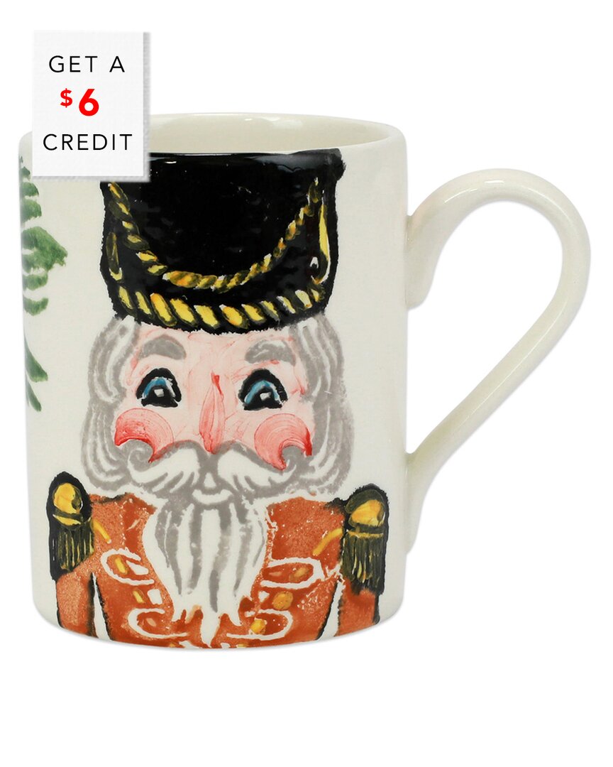 Vietri Nutcrackers Mug With $6 Credit In Gold