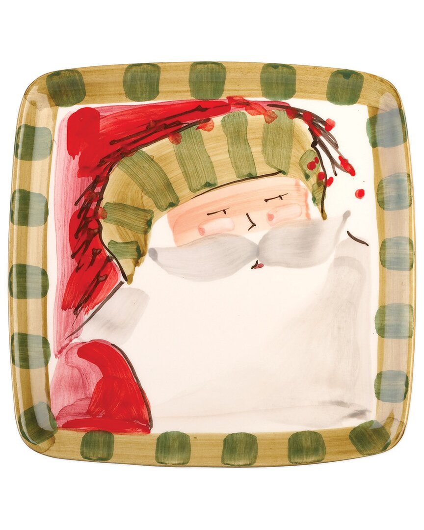 VIETRI VIETRI OLD ST. NICK SQUARE SALAD PLATE