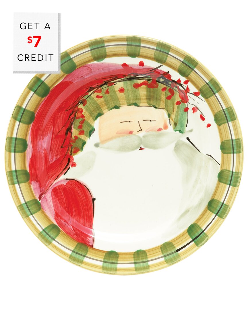Vietri Old St. Nick Round Salad Plate In Multicolor