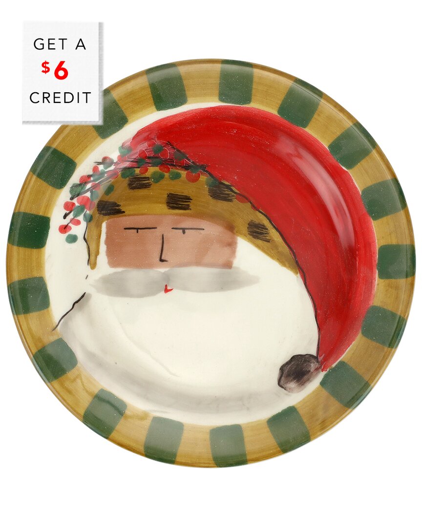 Vietri Old St. Nick Round Salad Plate In Multicolor