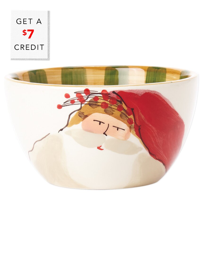 Vietri Old St. Nick Cereal Bowl With $6 Credit In Multicolor