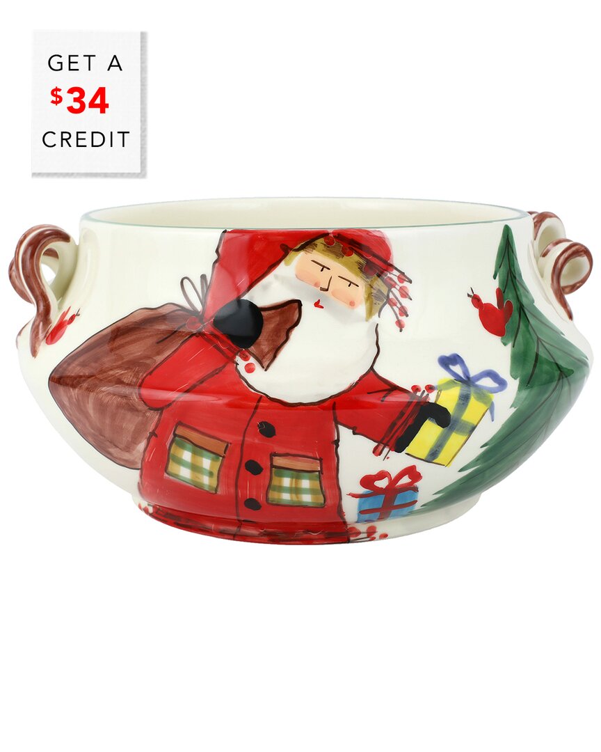 Vietri Old St. Nick Cachepot In Multi