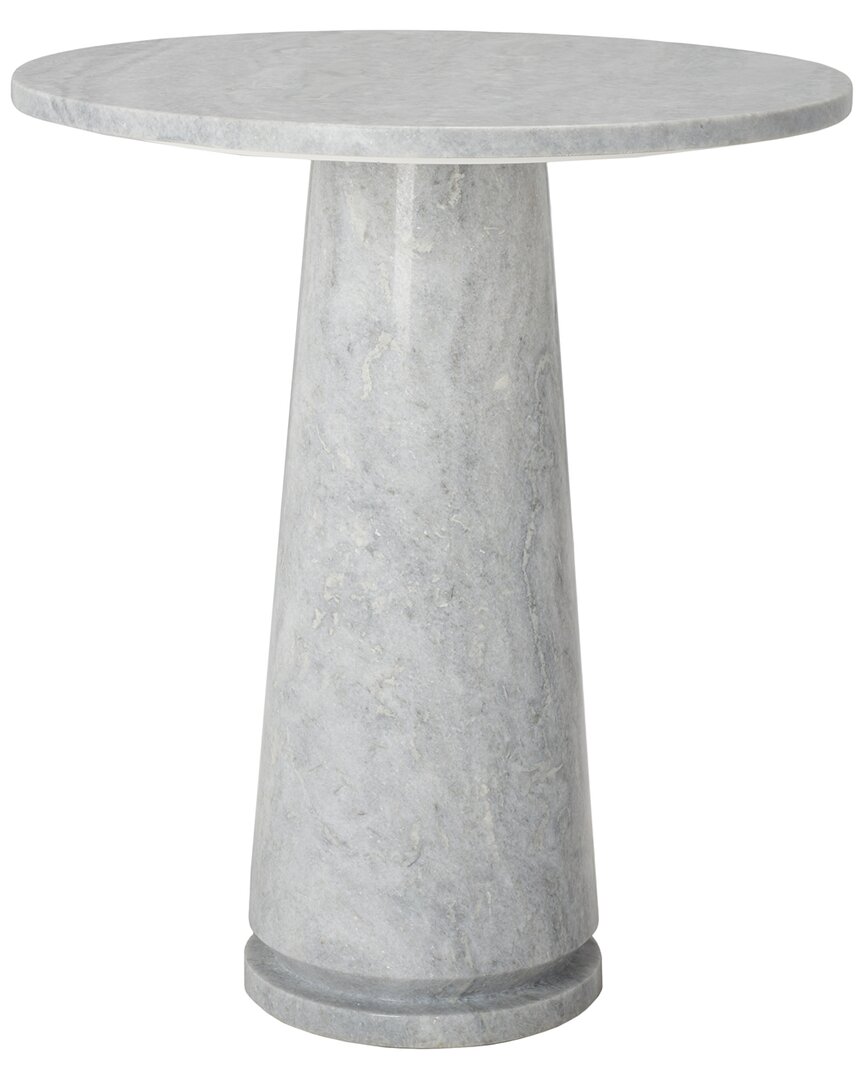 Safavieh Couture Valentia Tall Marble Accent Table In Gray
