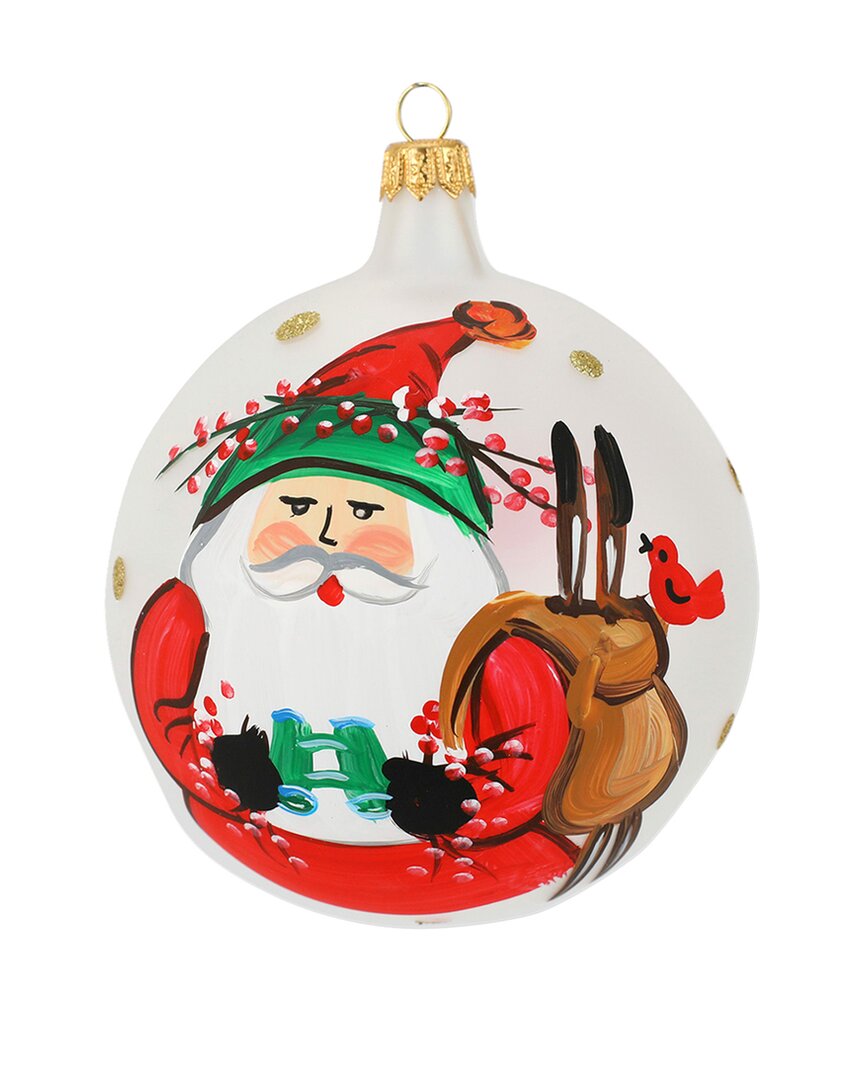 Vietri Old St. Nick Basketball Ornament In Multicolor