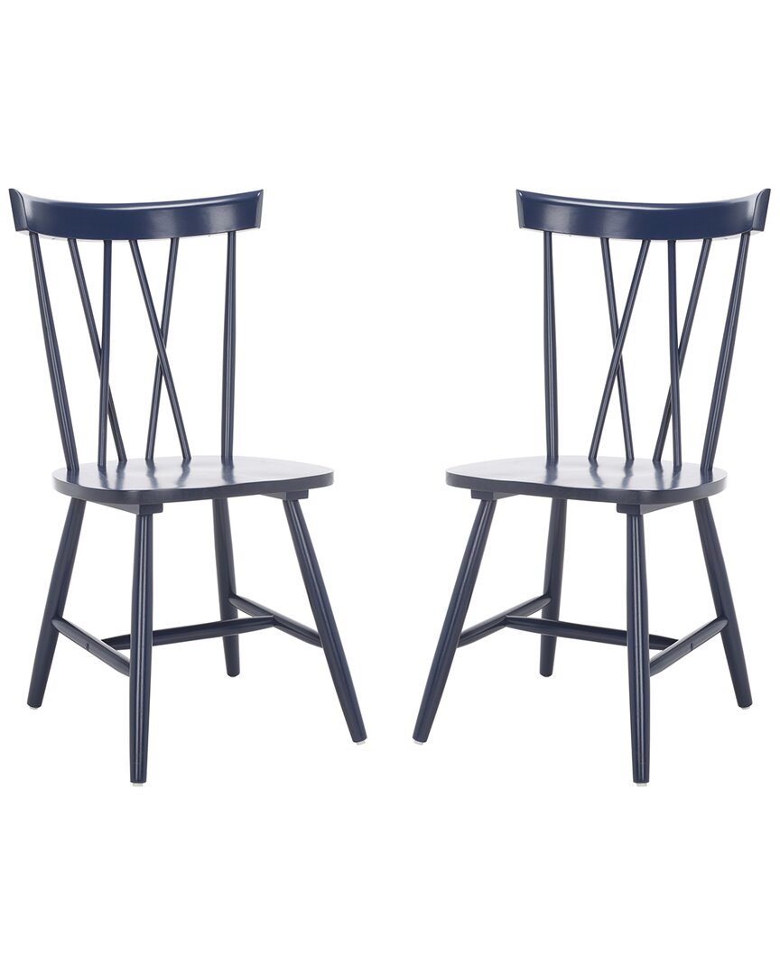 Safavieh Friar Dining Chair In Navy