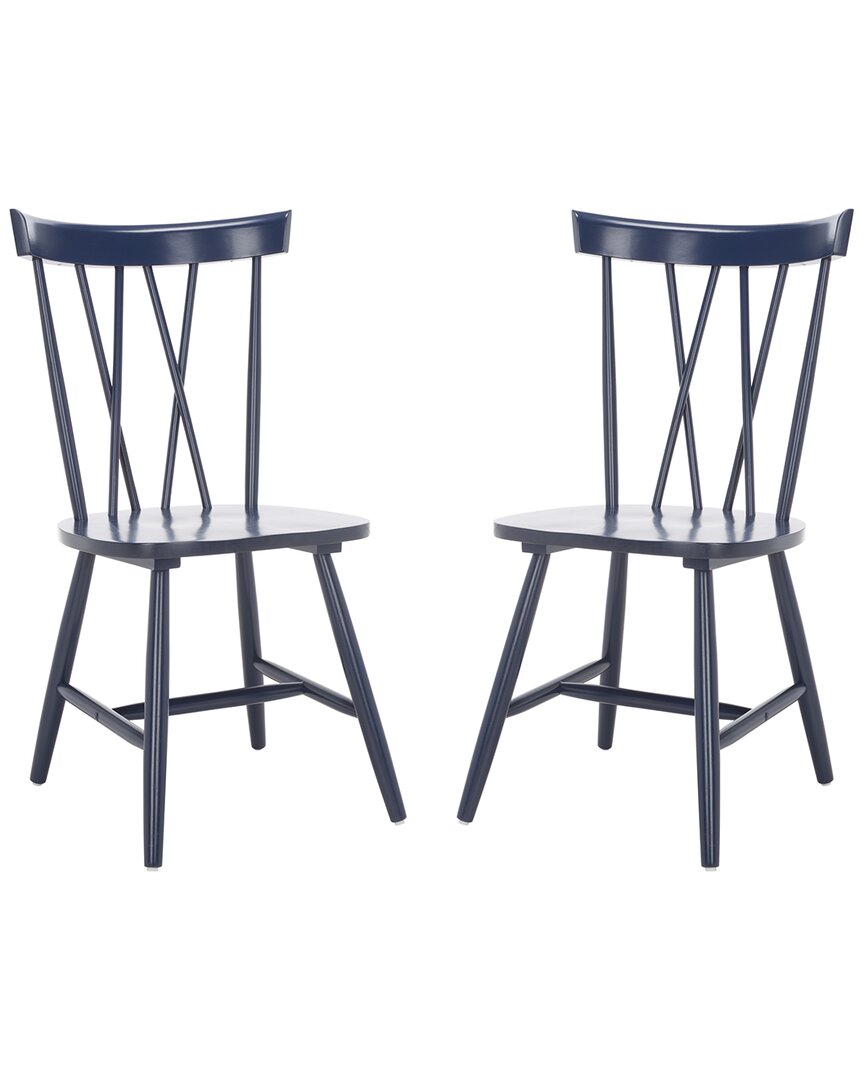 Safavieh Friar Dining Chair In Navy