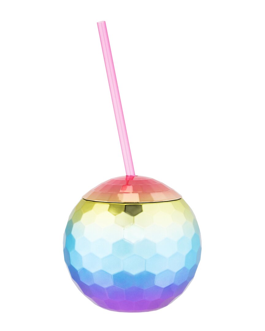 Blush Rainbow Disco Ball Tumbler
