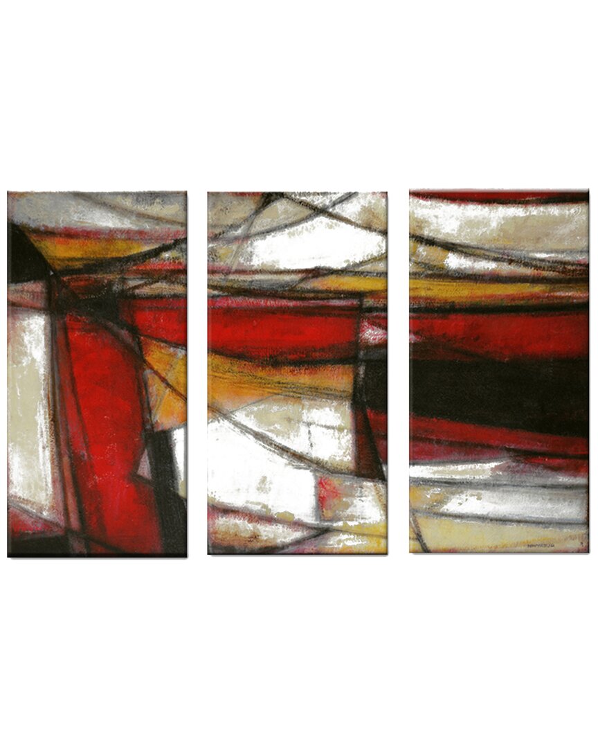 Ready2hangart Re-energized 3pc Wrapped Canvas Wall Art By Norman Wyatt