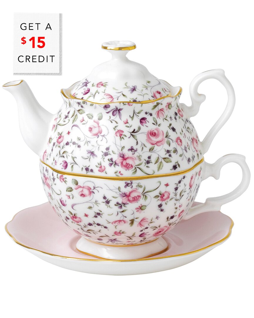 Shop Royal Albert New Country Roses Tea For One With $15 Credit
