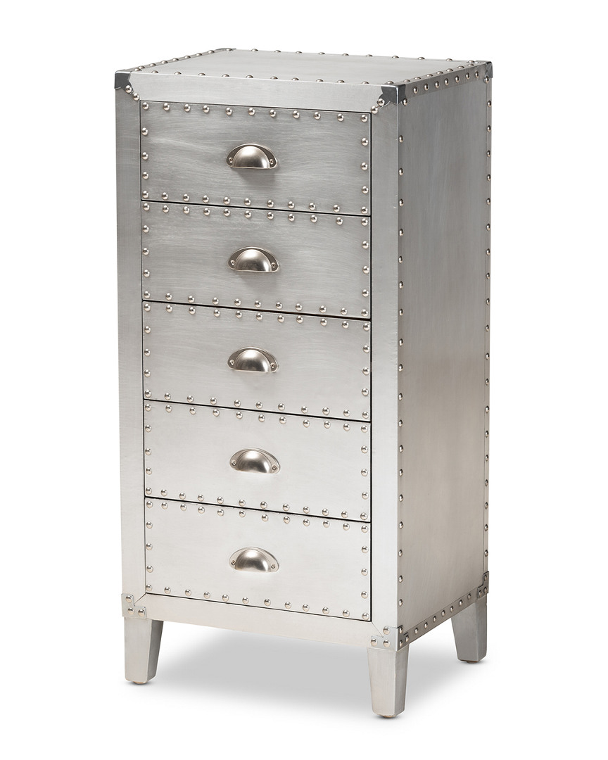 Baxton Studio Carel 5-drawer Accent Chest