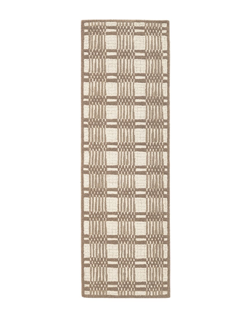 Obeetee Freya Wool Rug In Sand