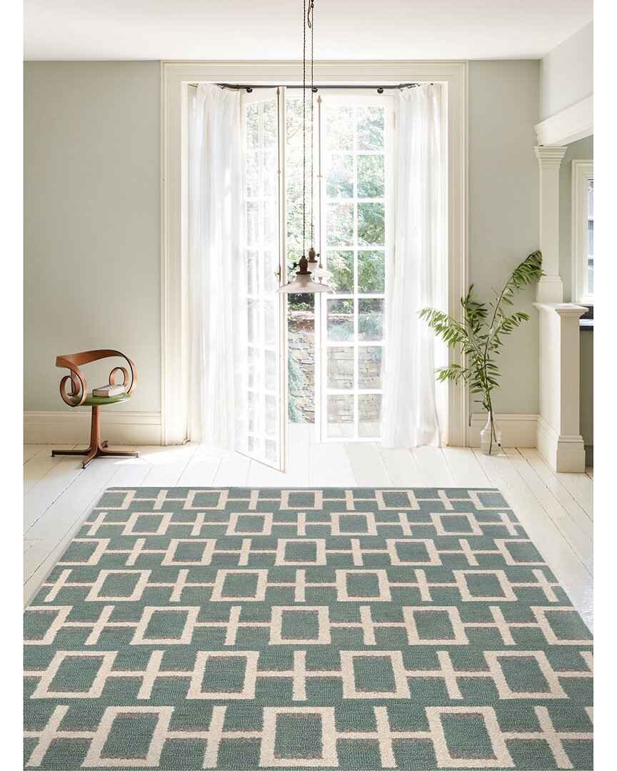 Obeetee Freya Wool Rug In Green