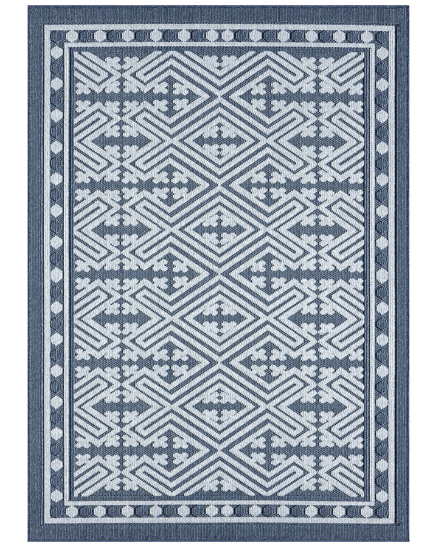 Obeetee Power Loomed Nimes Rug In Blue