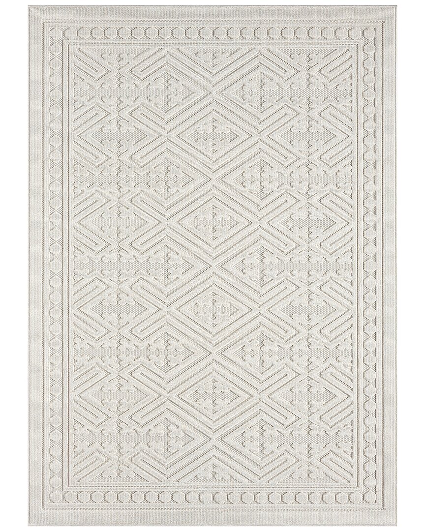 Obeetee Power Loomed Nimes Rug In White