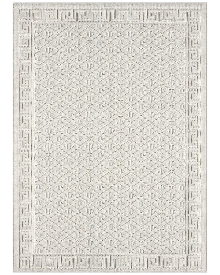 Obeetee Power Loomed Nimes Rug In White
