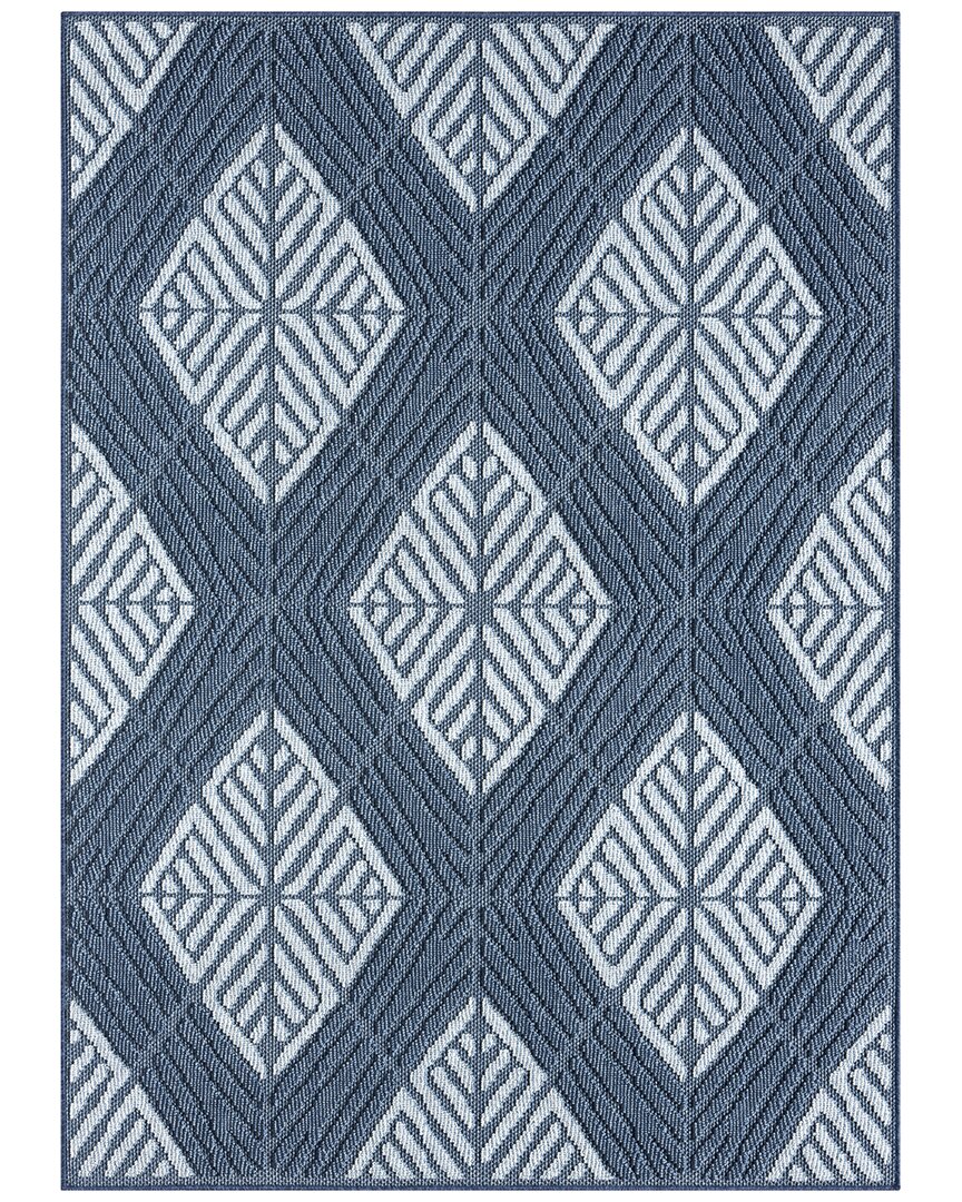 Obeetee Power Loomed Nimes Rug In Blue