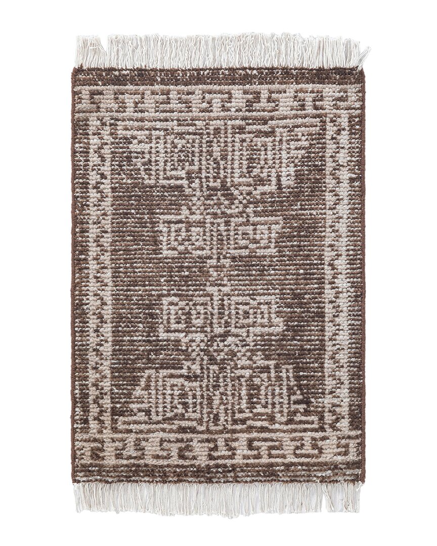 Obeetee Palace Wool Rug In Brown