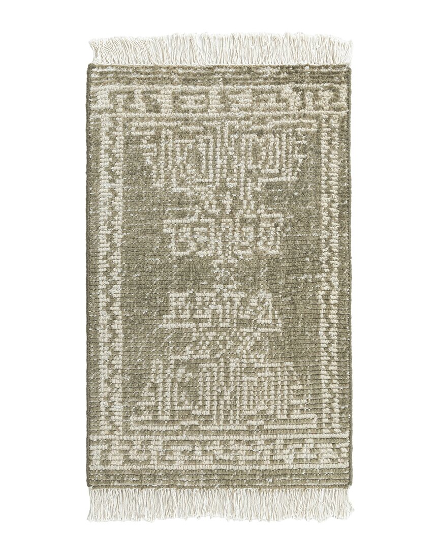 Obeetee Palace Wool Rug In Green