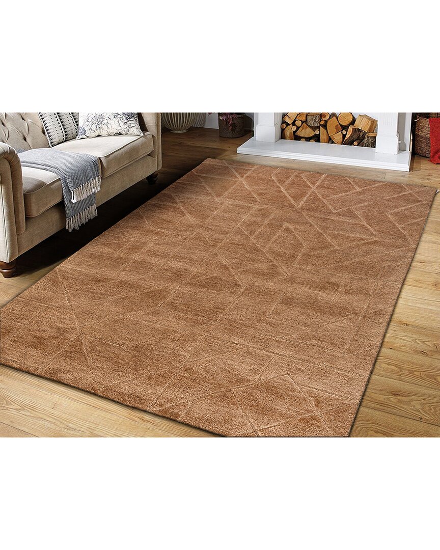 Obeetee Quartz Wool Rug In Red