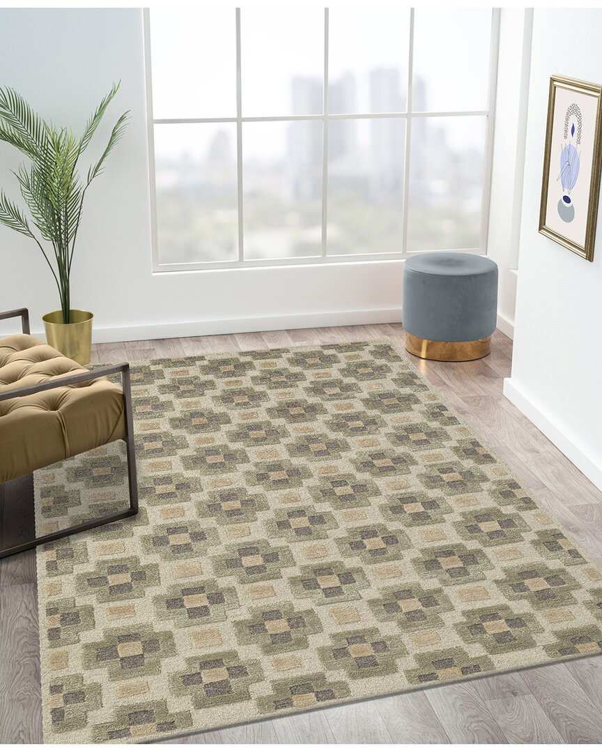 Obeetee Retro Rug In Green