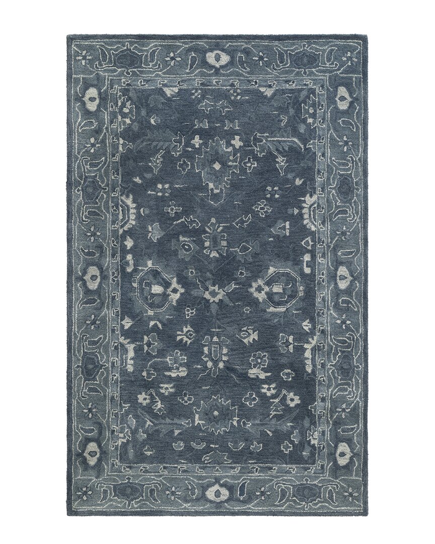 Obeetee Reverie Wool Rug In Blue