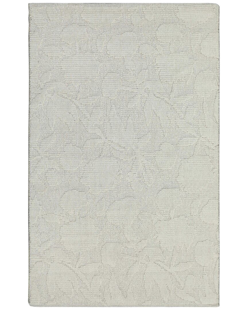 Obeetee Hand Loomed Savanna Wool Rug In White