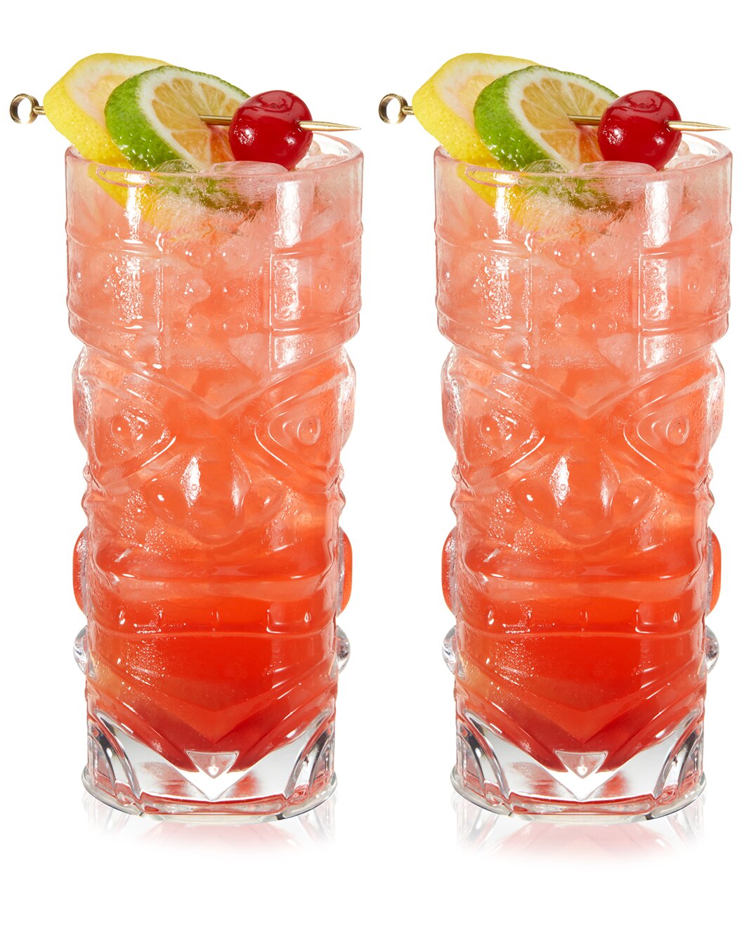 Viski Pacific Crystal Tiki Glasses