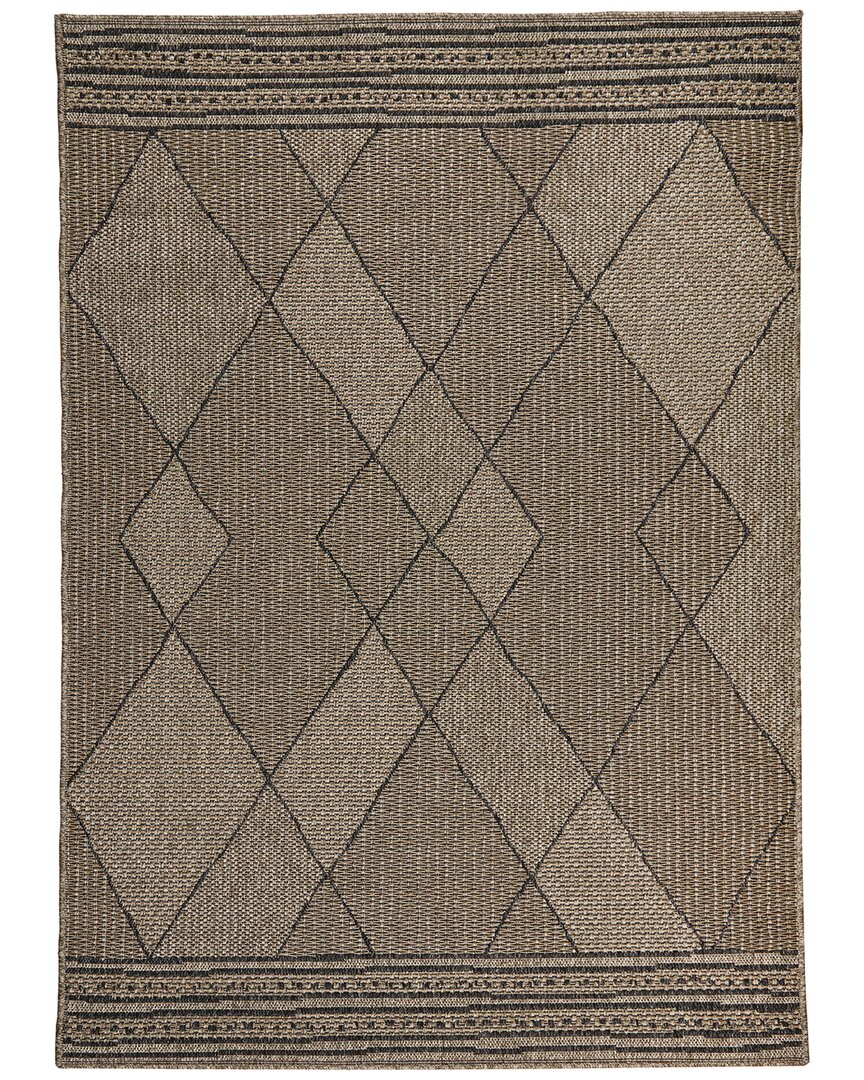 Obeetee Power Loomed Sol Rug In Brown