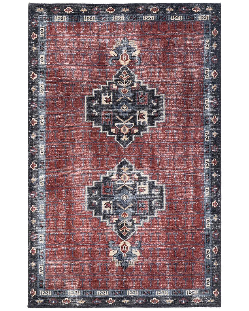 Obeetee Hand Knotted Tuscany Wool Rug In Brown