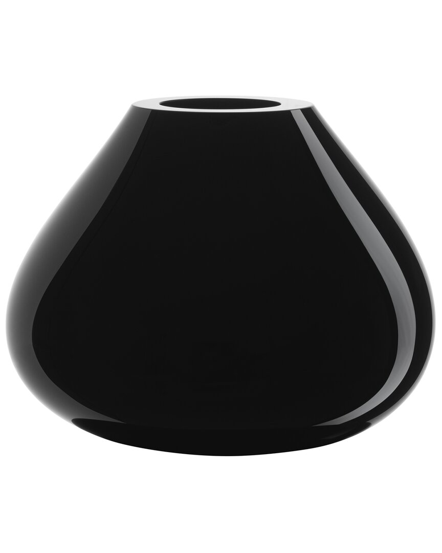 Orrefors Ebon Vase Medium In Black