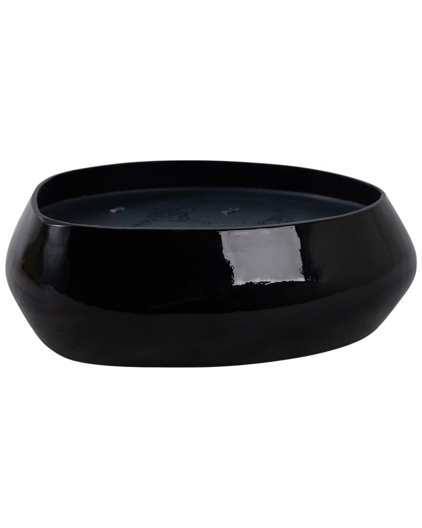 Sagebrook Home 10x3in 61oz Red Currant & Oak Scented Candle In Black