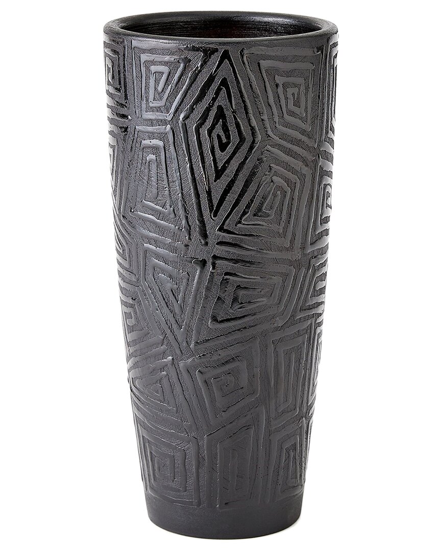 Global Views Amazonas Vase In Black