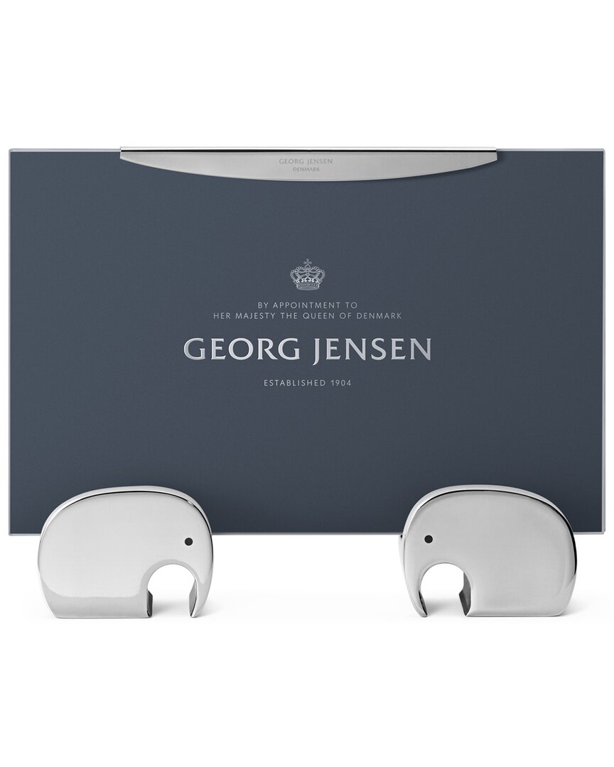 Georg Jensen Elephant 4x6 Photo Frame In Silver