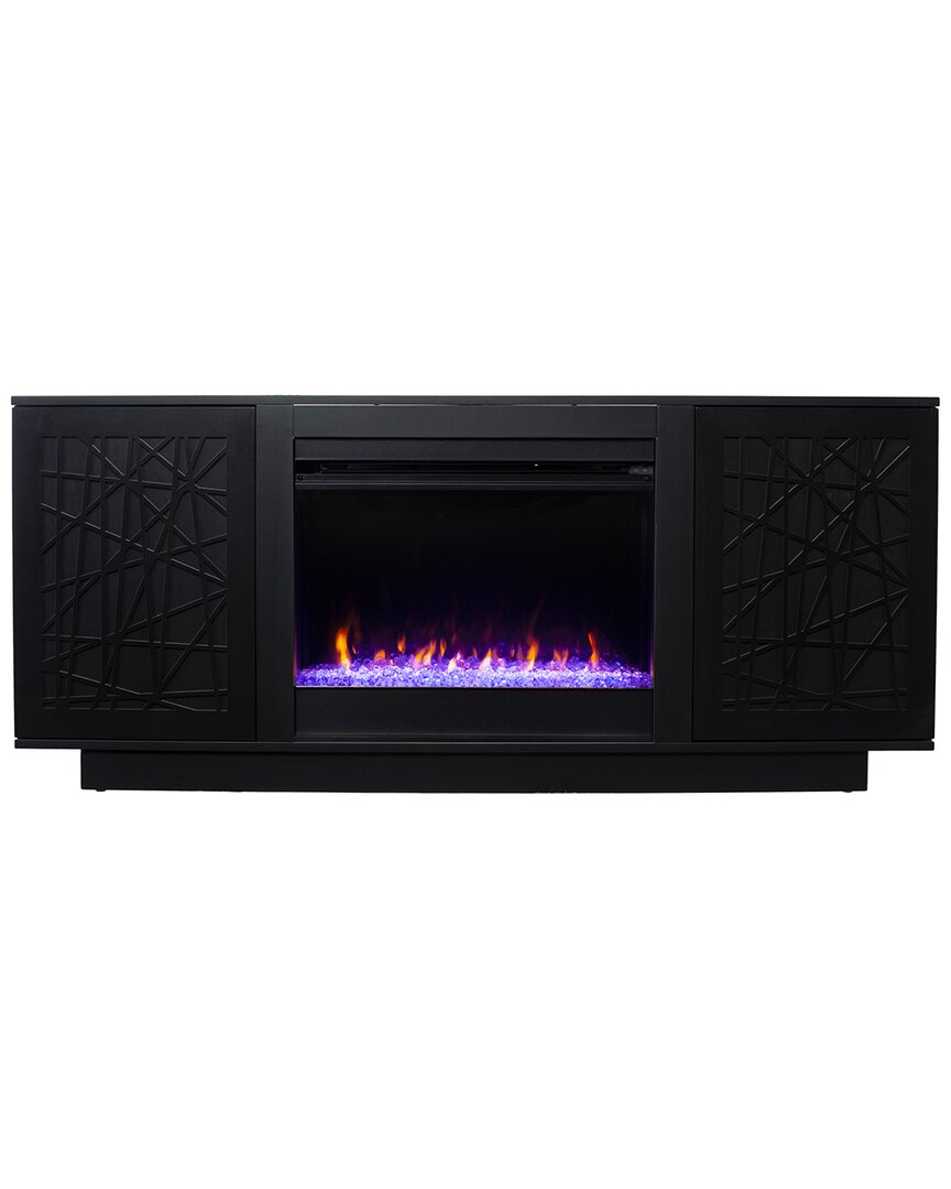 Sei Furniture Delgrave Color Changing Fireplace With Media Storage